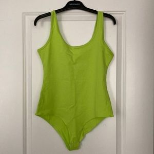 Women’s lime green leotard